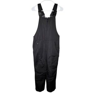 Polar Edge Snow Bibs Mens S Black Insulated Ski Overalls Winter Pants EUC